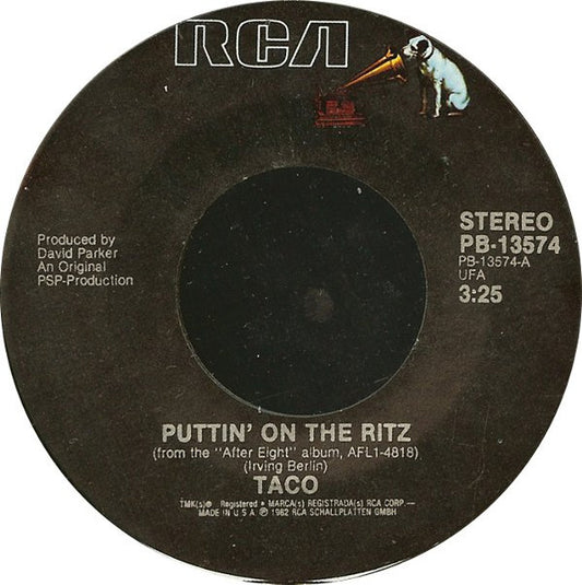 TACO - PUTTIN' ON THE RITZ  (7", 45 RPM)