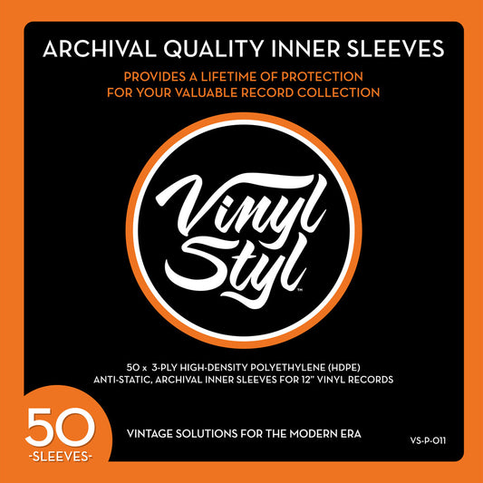 VINYL STYL - ARCHIVAL QUALITY INNER SLEEVES (50 pack)